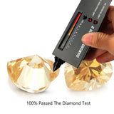 Heart Cut Moissanite Lab-Grown Diamond Test Champagne Gemstones VVS1