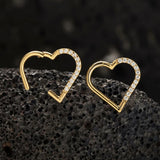 Heart Daith Piercing 16G Clicker Tragus Earring