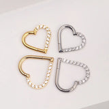 Heart Daith Piercing 16G Clicker Tragus Earring