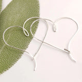 Heart Earrings 14k Filled Customizable Size Jewelry Boho Orecchini