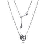Heart Family Tree Necklace 925 Sterling Silver for Women