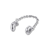 Heart Family Tree Safety Chain Charms 925 Sterling Silver Beads