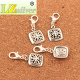 Heart Flower Cross Square Charm Beads 12Pcs