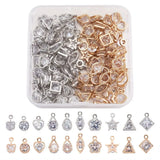 Alloy Charms Pendant with CZ for DIY Jewelry Making