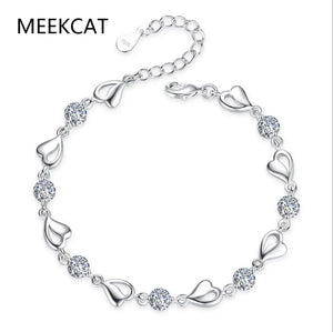 Sterling Silver Moissanite Tennis Bracelet - Sparkling Diamond Bangle