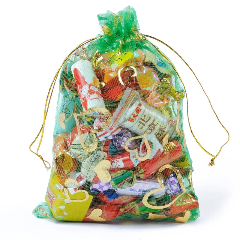 Organza Jewelry Packaging Gift Bags Wedding Gift Bags 100pcs/lot