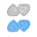 Heart Holographic Resin Mold Earring Silicone Mold Keychain Pendant