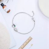 Heart Infinity Bracelet with CZ Charm