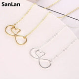 Heart Infinity Necklace love pendant Mother