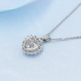 Heart Pendant Necklace Sterling Silver Necklace for Women