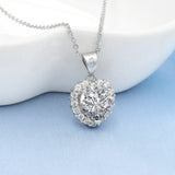 Heart Pendant Necklace Sterling Silver Necklace for Women
