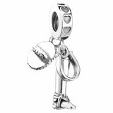 Hamsa Eye York City Airplane Globe Equestrian Charm Beads 925 Sterling Silver