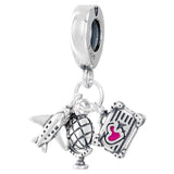 Hamsa Eye York City Airplane Globe Equestrian Charm Beads 925 Sterling Silver