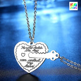 Heart Lock Key Couple Necklaces - Unlock My Heart Valentines Gift