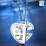 Heart Lock Key Couple Necklaces - Unlock My Heart Valentines Gift