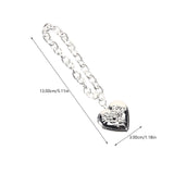 Heart Locket Bracelet Heart Charm Bracelet for Women Girls