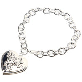 Heart Locket Bracelet Heart Charm Bracelet for Women Girls