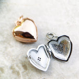 Heart Locket with Star Pendant 925 Silver Romantic Gift