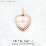 Heart Locket with Star Pendant 925 Silver Romantic Gift