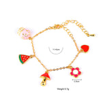 Heart Love Chain Adjustable Bracelet Gift Kid's Jewelry Gift for Girl Drop
