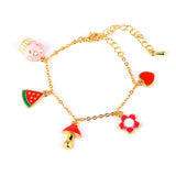 Heart Love Chain Adjustable Bracelet Gift Kid's Jewelry Gift for Girl Drop