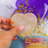 Heart Mom Picture Photo Frame Epoxy Resin Silicone Soap Mold