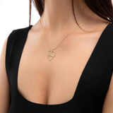 Heart Name Necklace Personalized Couple Jewelry Women Choker
