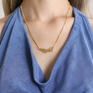 Heart Name Necklace,Custom Name Necklace,Personalized Gifts,Stainless Steel