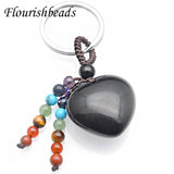 7 Chakra Healing Stone Keychain Set
