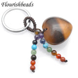 7 Chakra Healing Stone Keychain Set