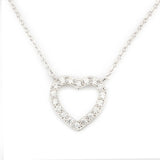 925 Silver Heart Necklace Romantic Jewelry for Women Girls