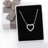 925 Silver Heart Necklace Romantic Jewelry for Women Girls