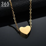 Heart Necklace Engrave Initials Letter Alphabet Fine Chain Jewelry