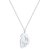 Heart Necklace Stainless Steel Geometric Pendant