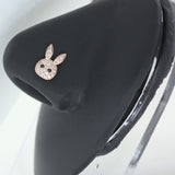 Surgical Steel Heart Nose Piercing CZ Flower Butterfly L Shape Nose Studs