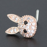 Surgical Steel Heart Nose Piercing CZ Flower Butterfly L Shape Nose Studs