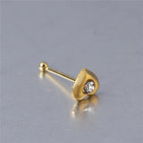 Crystal Heart Nose Stud Rings Adjustable Nose Pin Piercing 20pcs