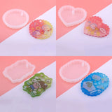 Heart Oval Gypsum Silicone Mold Solid Aromathe Soap Pendant Ornament Mold