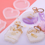 Heart Oval Gypsum Silicone Mold Solid Aromathe Soap Pendant Ornament Mold