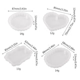 Heart Oval Gypsum Silicone Mold Solid Aromathe Soap Pendant Ornament Mold