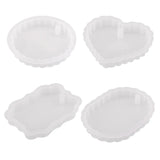 Heart Oval Gypsum Silicone Mold Solid Aromathe Soap Pendant Ornament Mold