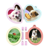 Heart/Oval Silicone Mold Photo Frame Resin Mold Keychain Pendant Silicone Mold