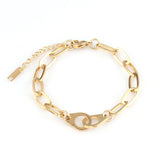 Heart Pendant Bracelets Stainless Steel Padlock Charms Chain Bracelet