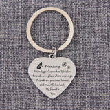 Heart Pendant Keychain Birthday Gift Charms Jewelry Men Women Keyrings