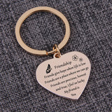 Heart Pendant Keychain Birthday Gift Charms Jewelry Men Women Keyrings