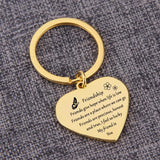 Heart Pendant Keychain Birthday Gift Charms Jewelry Men Women Keyrings