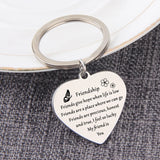 Heart Pendant Keychain Birthday Gift Charms Jewelry Men Women Keyrings