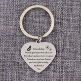 Heart Pendant Keychain Birthday Gift Charms Jewelry Men Women Keyrings