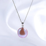 Heart Pendant Pearl Necklace Women Freshwater Pearl Silver 925 Jewelry Choker