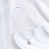 Heart Pendant Pearl Necklace Women Freshwater Pearl Silver 925 Jewelry Choker